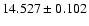 $14.527 \pm 0.102$