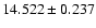 $14.522\pm0.237$