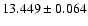 $13.449\pm0.064$