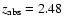 $z_{{\rm abs}}=2.48$