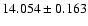 $14.054\pm0.163$