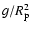 $g/R_{\rm p}^2$