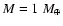 $M=1~M_\oplus$