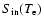 $S_{{\rm in}}(T_{\rm e})$
