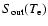 $S_{{\rm out}}(T_{\rm e})$