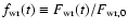 $f_{{\rm wr}}(t) \equiv F_{{\rm wr}}(t)/F_{{\rm wr},0}$