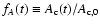 $f_A(t) \equiv A_{\rm c}(t)/A_{{\rm c},0}$