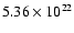 $5.36\times 10^{22}$