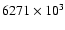 $6271\times 10^3$