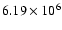 $6.19\times10^6$