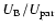 $U_{\rm B}/U_{\rm par}$