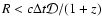 $R<c\Delta t{\cal D}/(1+z)$
