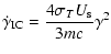 $\displaystyle %
\dot{\gamma}_{\rm IC}=
{4\sigma_T U_{\rm s}\over 3mc}\gamma^2$