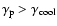 $\gamma_{\rm p}>\gamma_{\rm cool}$