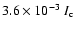$3.6\times 10^{-3}~I_{\rm {c}}$