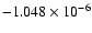 $-1.048\times
10^{-6}$