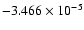 $-3.466\times
10^{-5}$