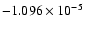 $-1.096\times
10^{-5}$