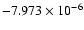$-7.973\times
10^{-6}$