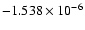 $-1.538\times
10^{-6}$