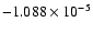 $-1.088\times
10^{-5}$