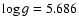 $\log{g}=5.686$