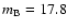 $m_{\rm B}=17.8$