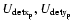 $U_{\rm detx_{\rm p}}, U_{\rm dety_{\rm p}}$