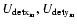 $U_{\rm detx_{\rm m}}, U_{\rm dety_{\rm m}}$