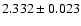 $2.332\pm 0.023$