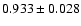 $0.933\pm 0.028$