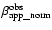 $\beta ^{\rm {obs}}_{\rm {app\_norm}}$
