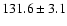 $131.6\pm 3.1$