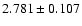 $2.781\pm 0.107$
