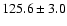 $125.6\pm 3.0$
