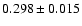 $0.298\pm 0.015$