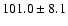$101.0\pm 8.1$