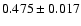 $0.475\pm 0.017$