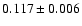 $0.117\pm 0.006$