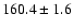 $160.4\pm 1.6$