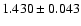 $1.430\pm 0.043$