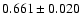 $0.661\pm 0.020$