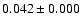 $0.042\pm 0.000$