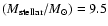 $(M_{\rm stellar}/M_\odot)=9.5$
