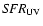 ${\it SFR}_{\rm UV}$