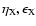 $\eta_{\rm X},\epsilon_{\rm X}$