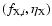 $(f_{{\rm X},i},\eta_{\rm X})$