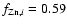 $f_{{\rm Zn},i}=0.59$