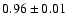 $0.96\pm0.01$