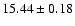 $15.44\pm0.18$
